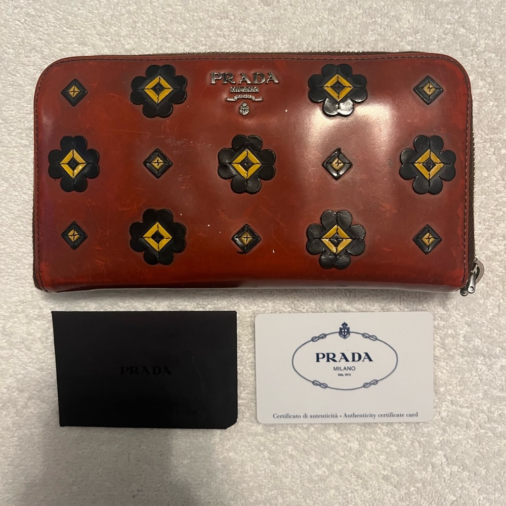 Prada Saffiano Robot Nero Wallet
